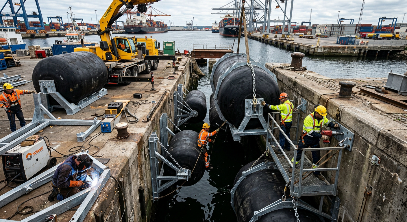 Marine fenders fabricated for vessel and jetty protection